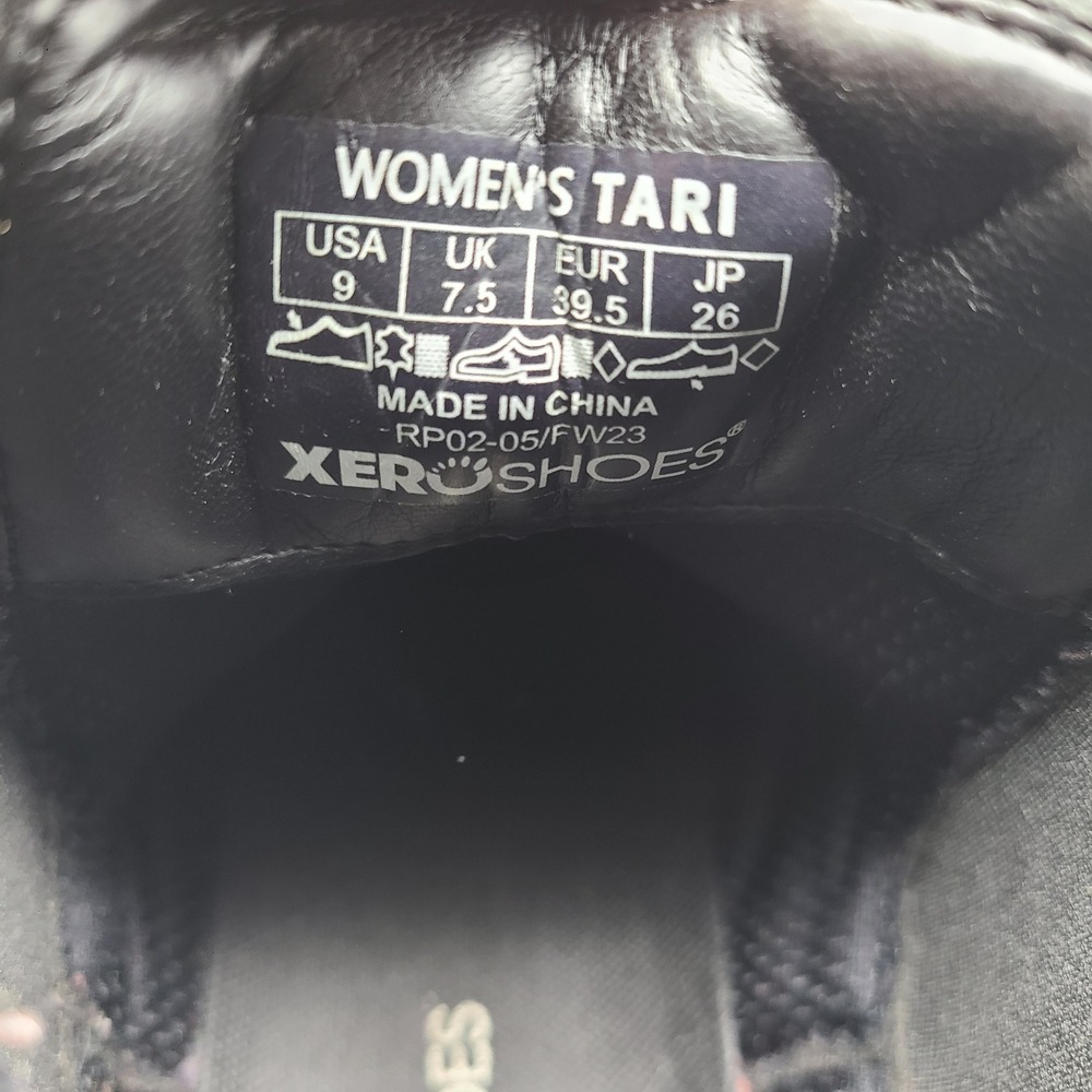 Xero Shoes Tari Womens Black Leather Barefoot Chelsea Boots Size 9 RP02-05/FW23 - Picture 7 of 8